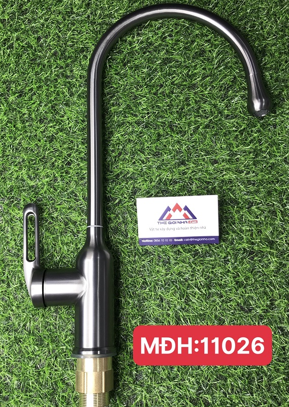 Vòi rửa bát nóng lạnh, màu ghi MC 1281E Luco